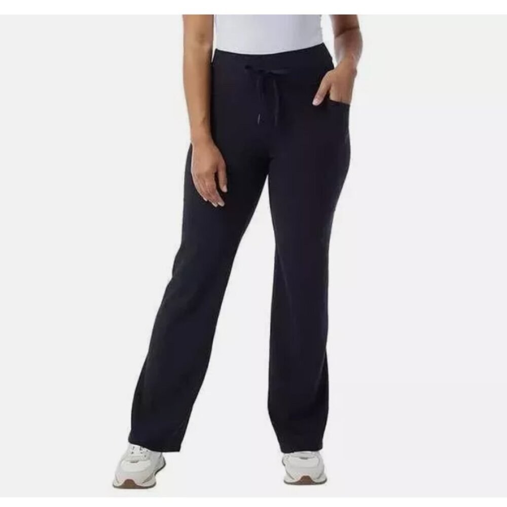 32 Degrees Wide Leg Pants Woman - Ribbed Semi-Flare Pant - Yoga Pants for Women - Picture 2 of 5